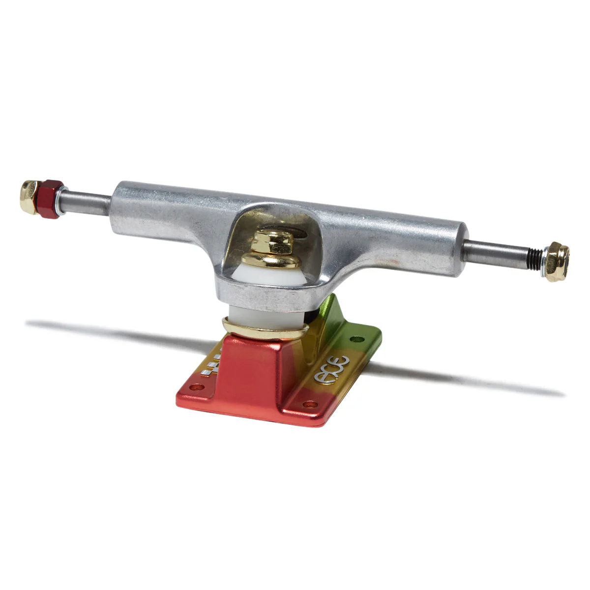 Ace AF1 Skateboard Trucks - Polished/Rasta - 22 - Image 2