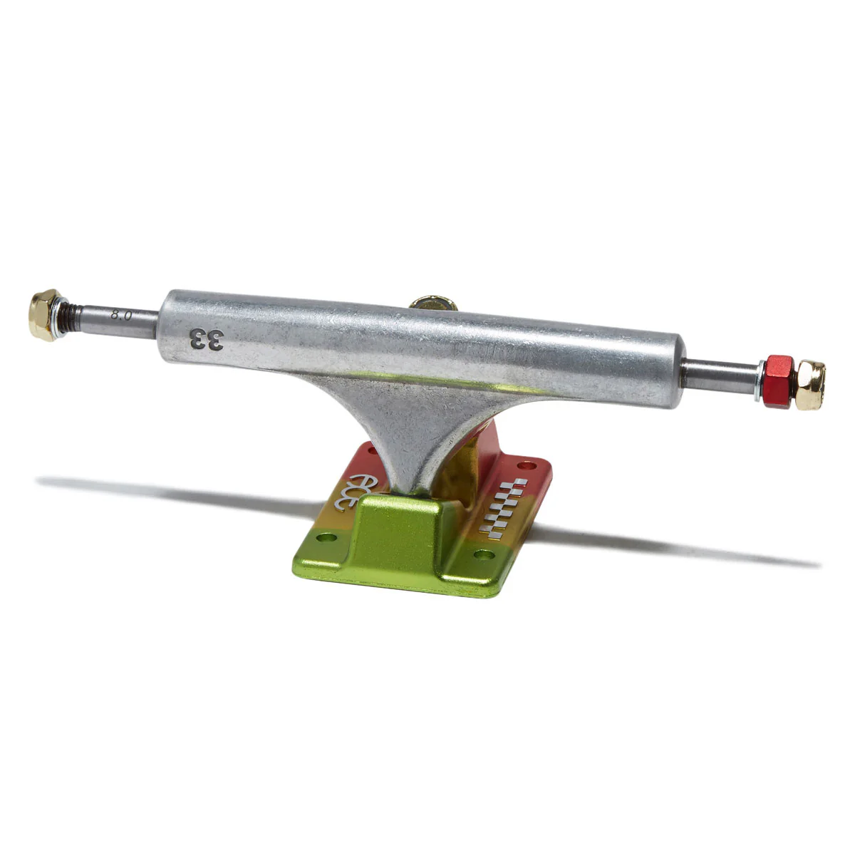 Ace AF1 Skateboard Trucks - Polished/Rasta - 33