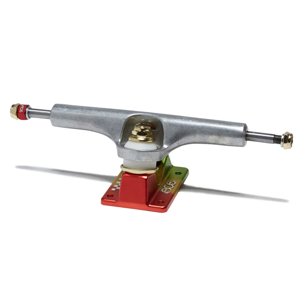 Ace AF1 Skateboard Trucks - Polished/Rasta - 66 - Image 2