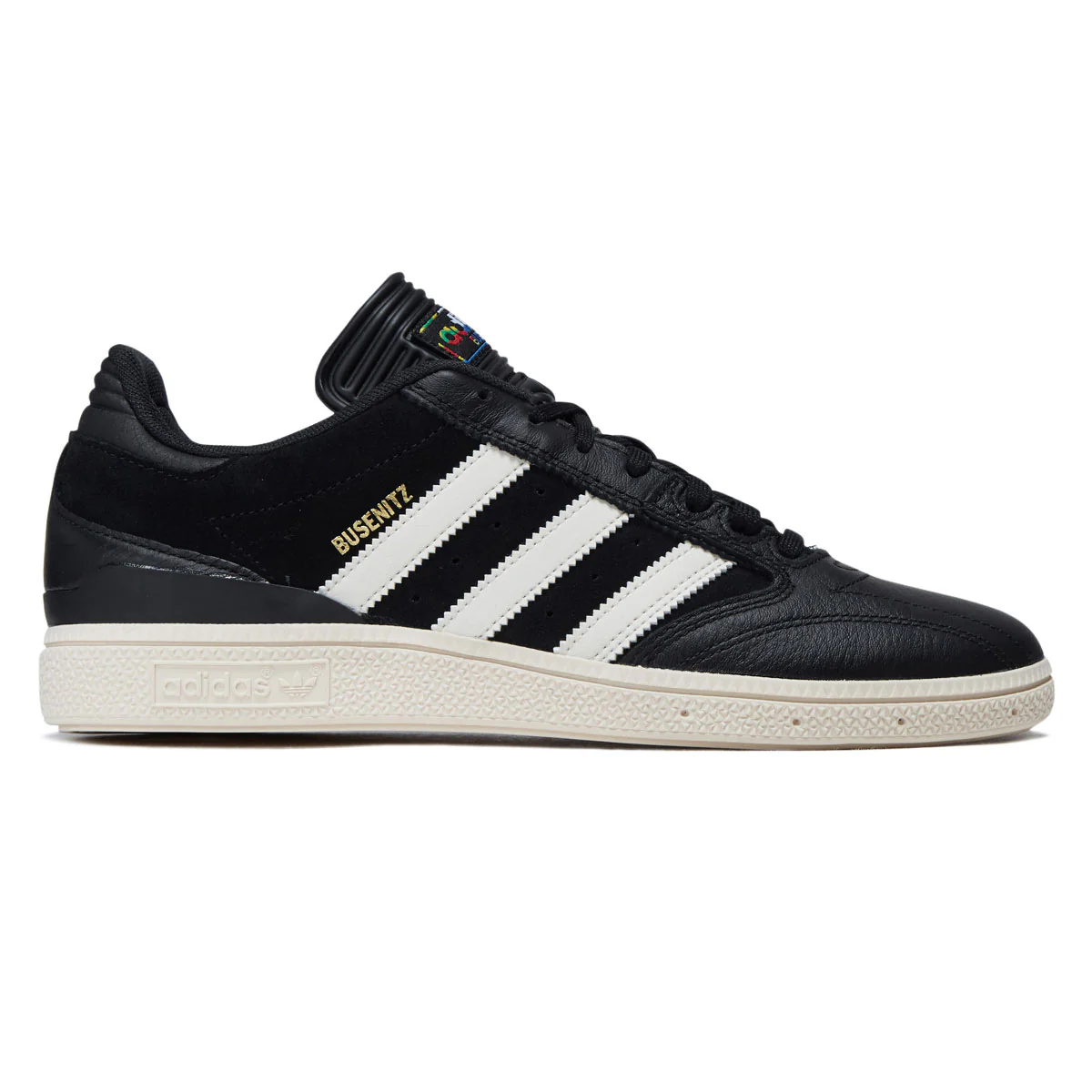 Adidas Busenitz Shoes - Core Black/Chalk White/Gold Metallic