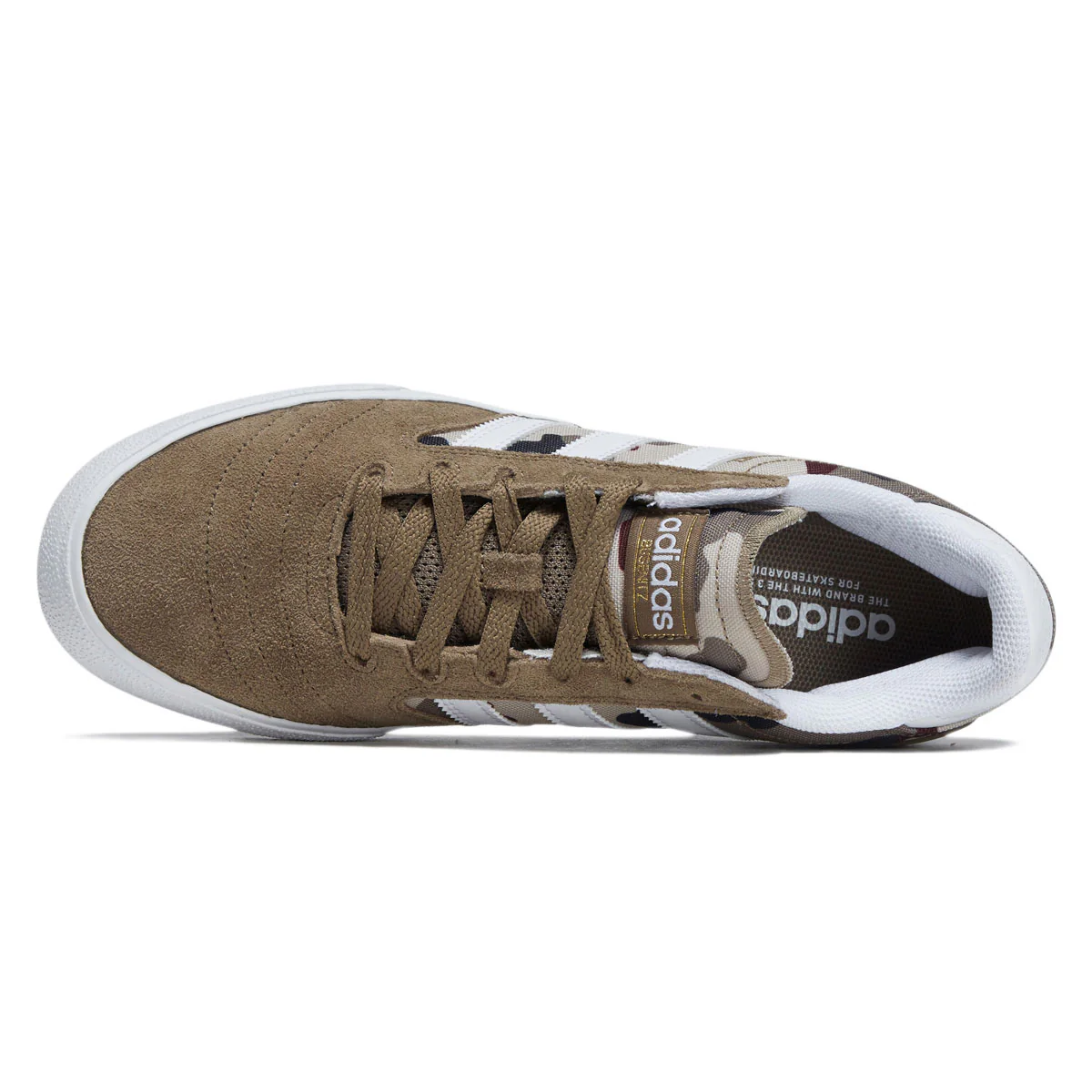 Adidas Busenitz Vulc II Shoes - Khaki/Ftwr White/Aurora Ink - Image 3