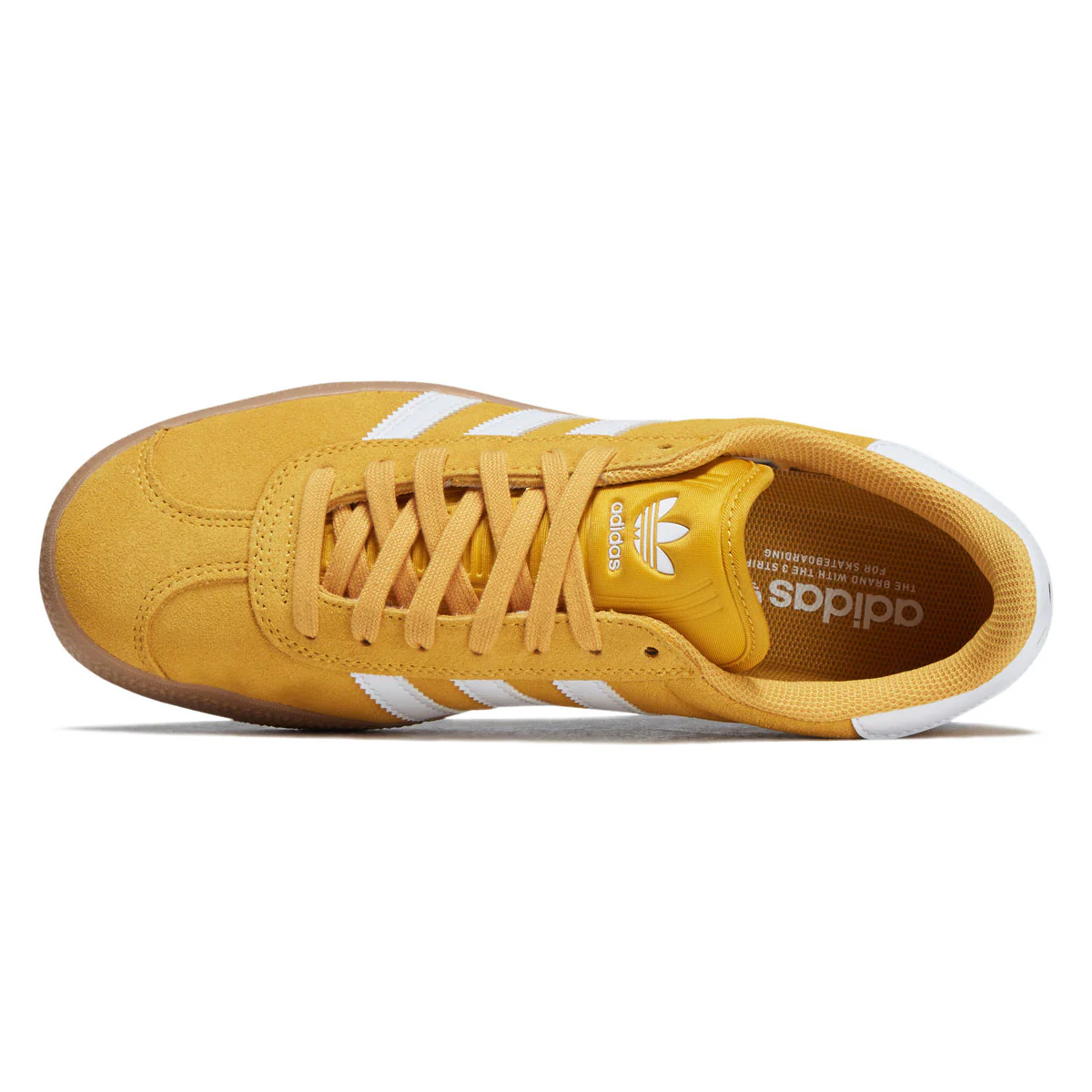 Adidas Gazelle ADV Shoes - Preloved Yellow/Ftwr White/Gold Metallic - Image 3