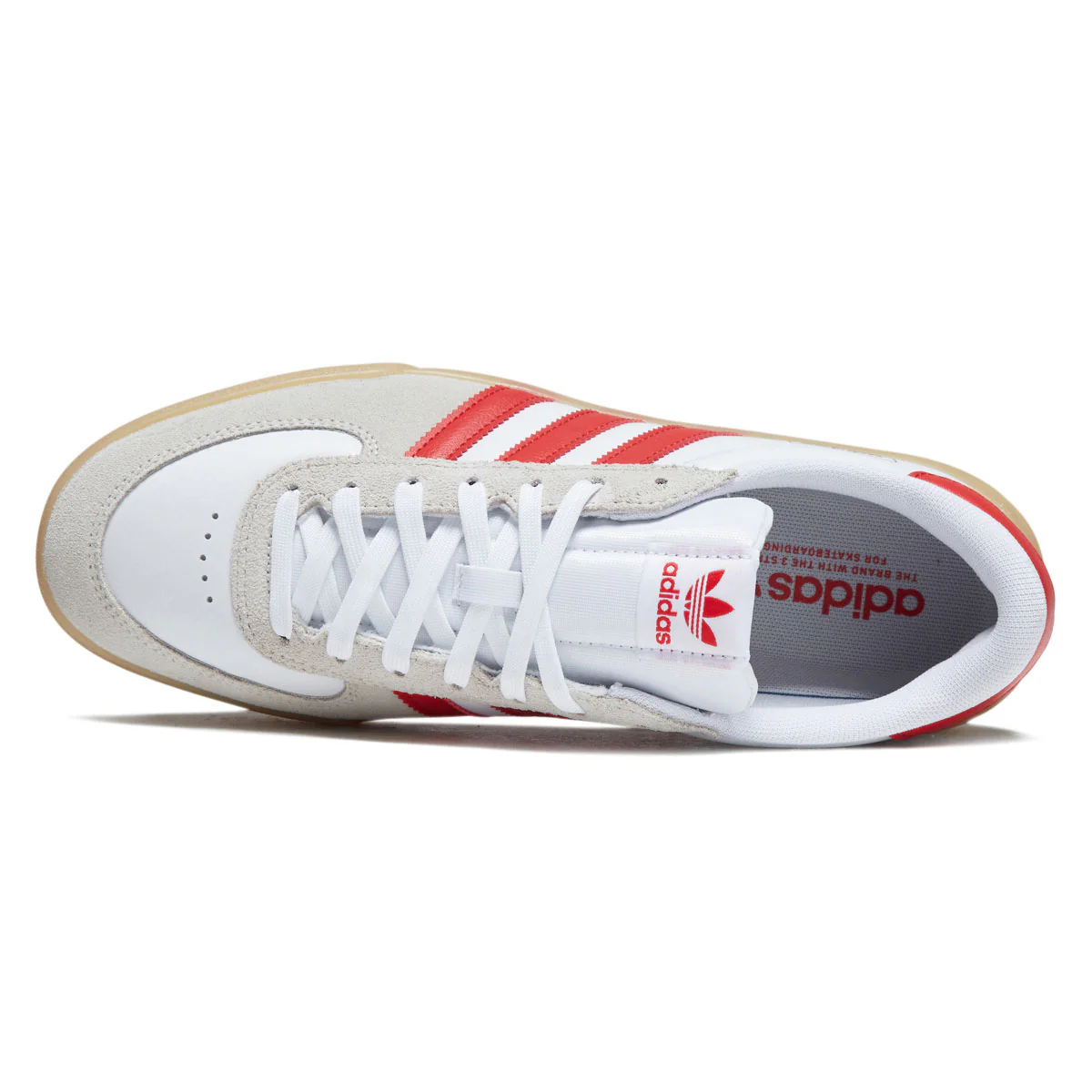 Adidas Glenburn Shoes - Ftwr White/Better Scarlet/Gum - Image 3