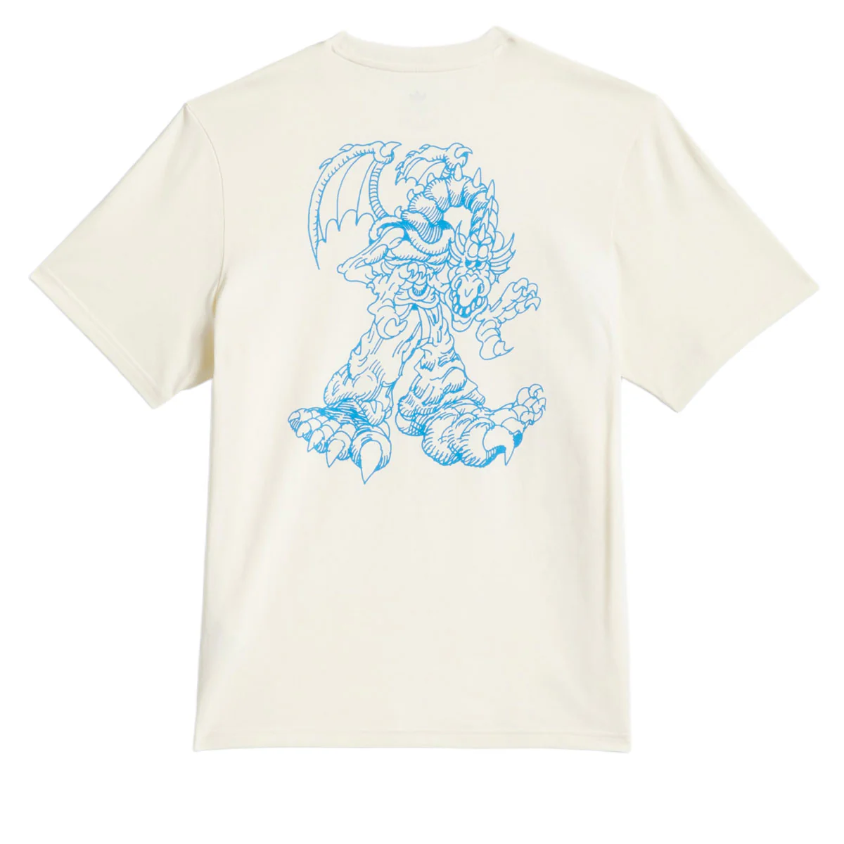 Adidas Kogan Dragon T-Shirt - Cream White/Lucid Ray Blue - Image 2
