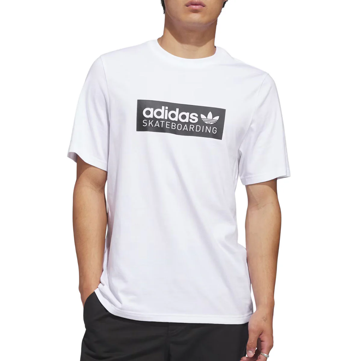 Adidas Skate Logo T-Shirt - White - Image 2