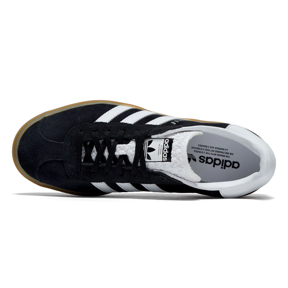 Adidas Womens Gazelle Bold Shoes - Core Black/Ftwr White/Ftwr White - Image 3