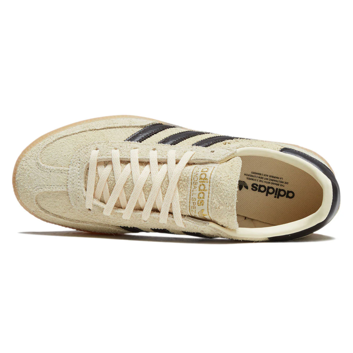 Adidas Womens Handball Spezial Shoes - Warm Vanilla/Aurora Coffee/Gold Metallic - Image 3