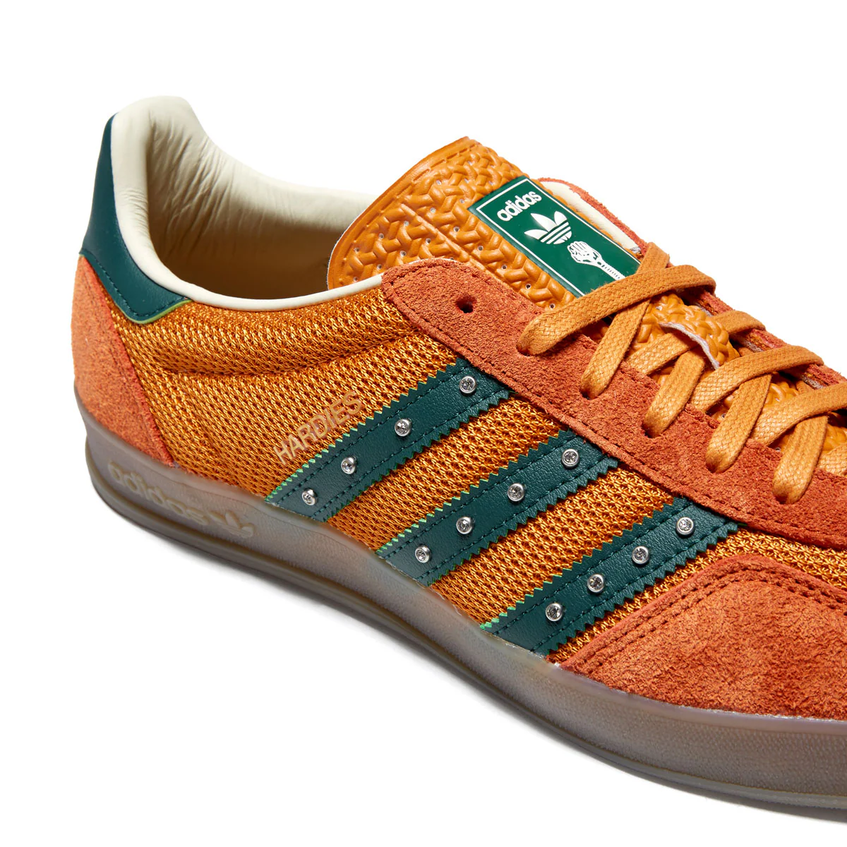 Adidas x Hardies Gazelle Shoes - Rust Orange/Collegiate Green/Gum - Image 7