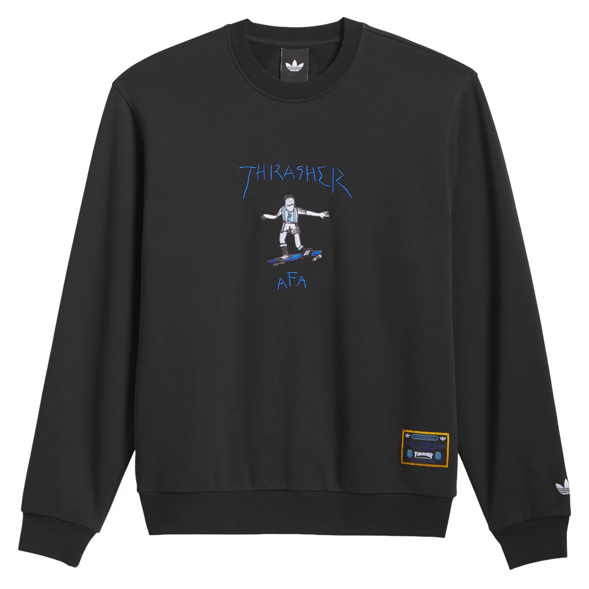 Adidas x Thrasher x AFA Crew Sweatshirt - Black