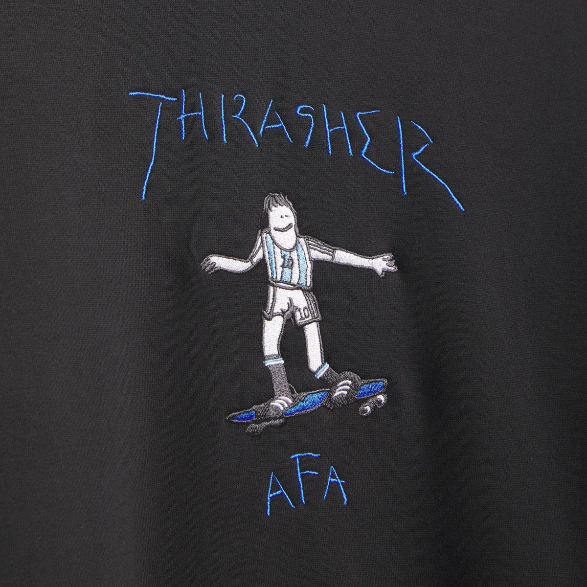 Adidas x Thrasher x AFA Crew Sweatshirt - Black - Image 4