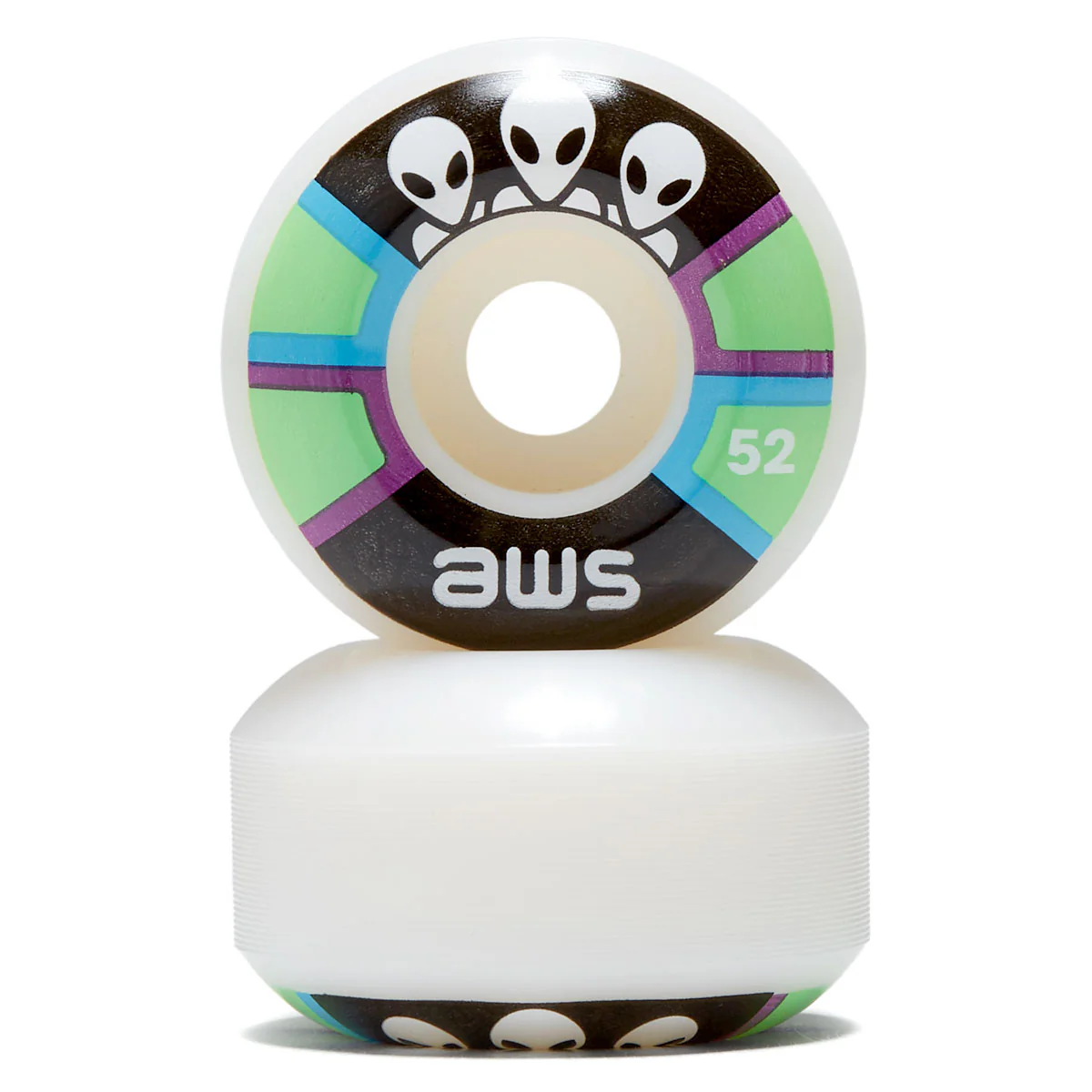 Alien Workshop Triad 97a Skateboard Wheels - White - 52mm - Image 2