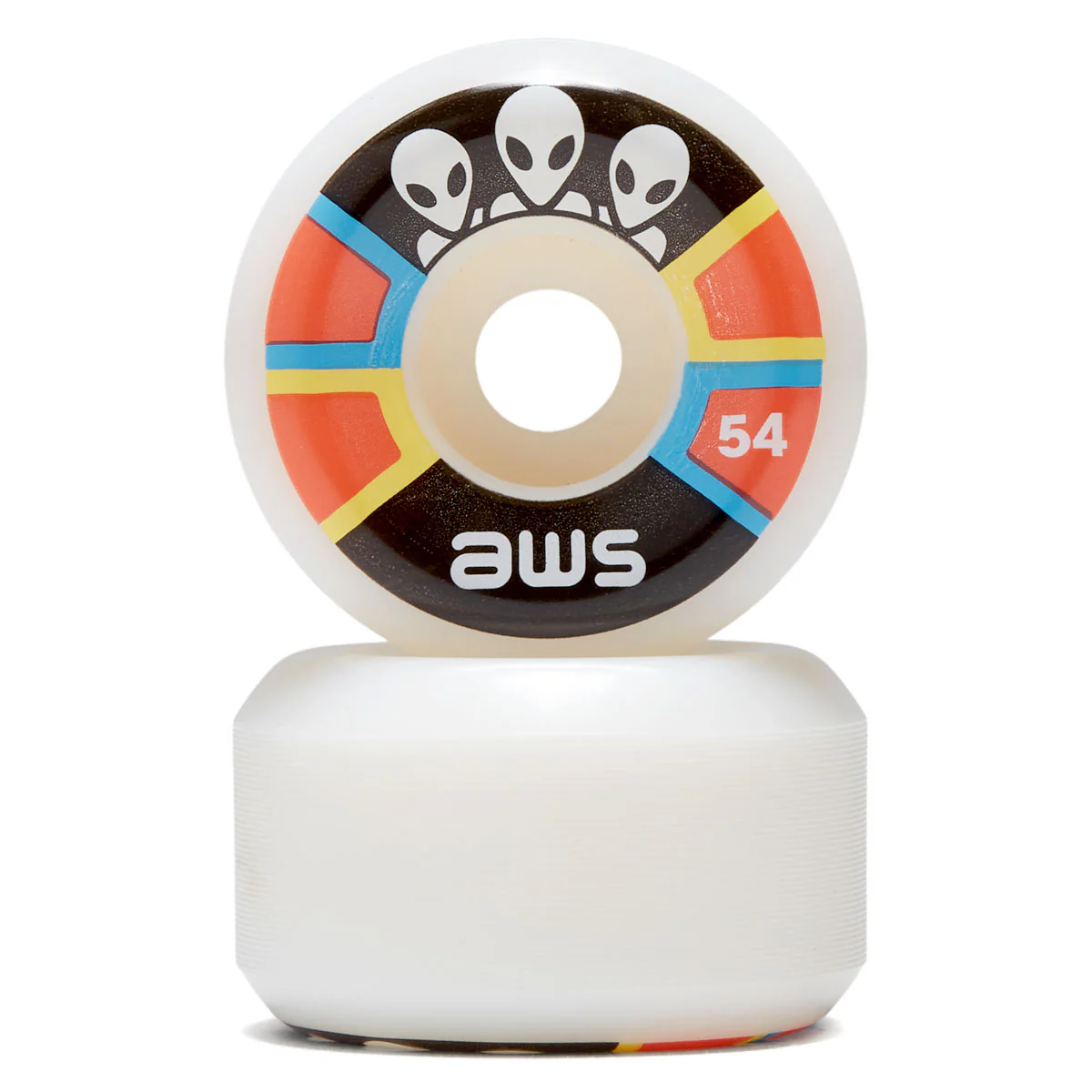 Alien Workshop Triad 97a Skateboard Wheels - White - 54mm - Image 2