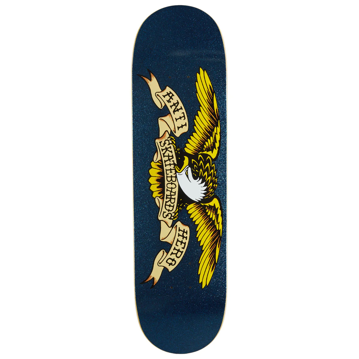 Anti-Hero Classic Eagle Easy Rider Skateboard Deck - Navy Sparkle - 8.50"