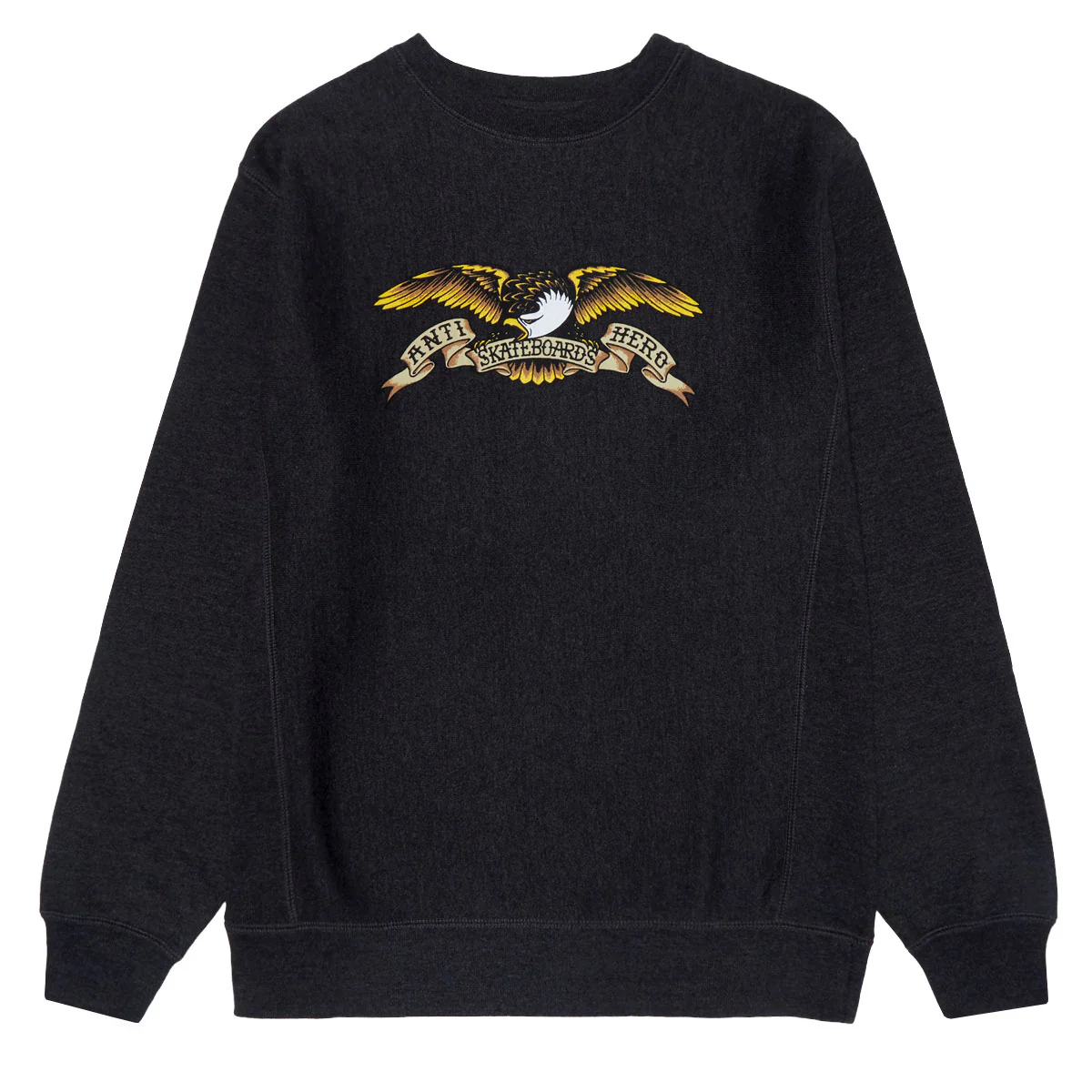 Anti-Hero Eagle Sweatshirt - Charcoal Heather/Black Multi Color
