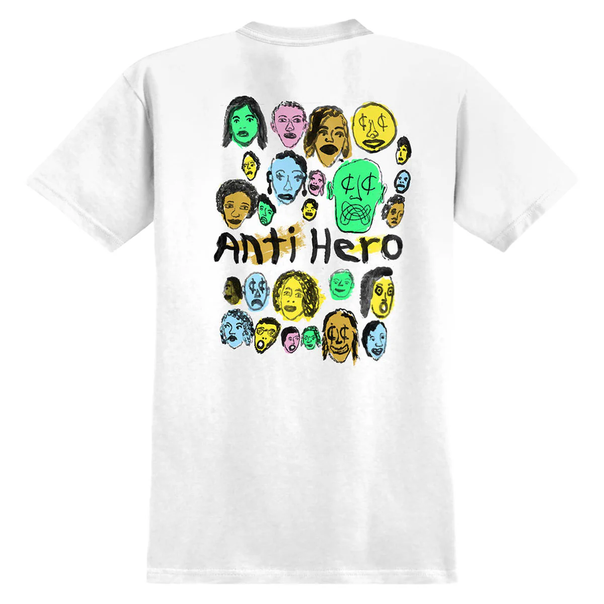 Anti-Hero Expressions Bongo T-Shirt - White