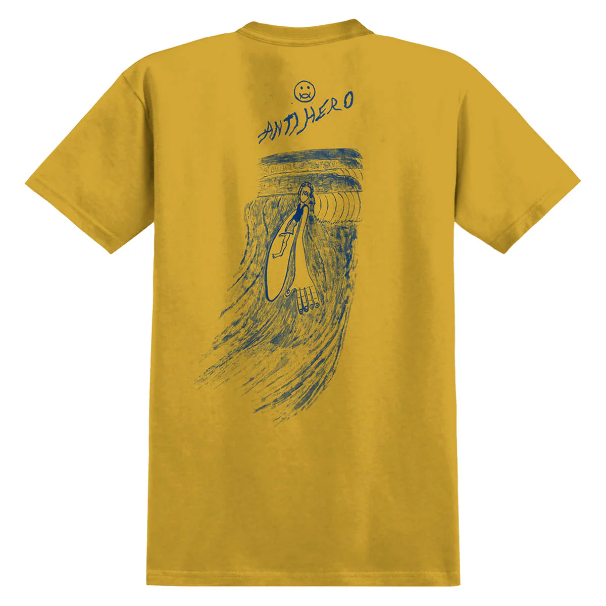 Anti-Hero Expressions Sun T-Shirt - Heather Mustard