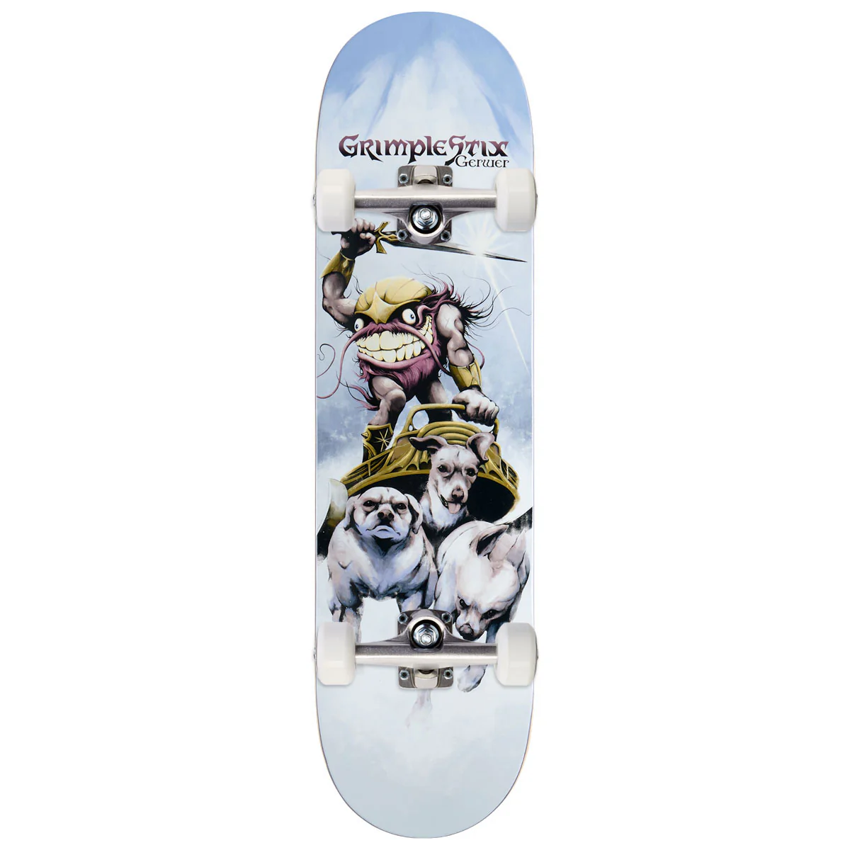 Anti-Hero Grimplestix Barbarians Gerwer Skateboard Complete - 8.28"