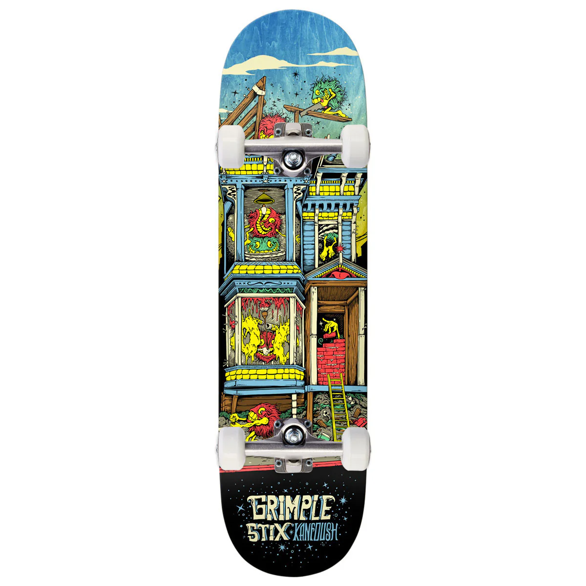 Anti-Hero Kanfoush Grimple Stix Victorians Skateboard Complete - 8.75"