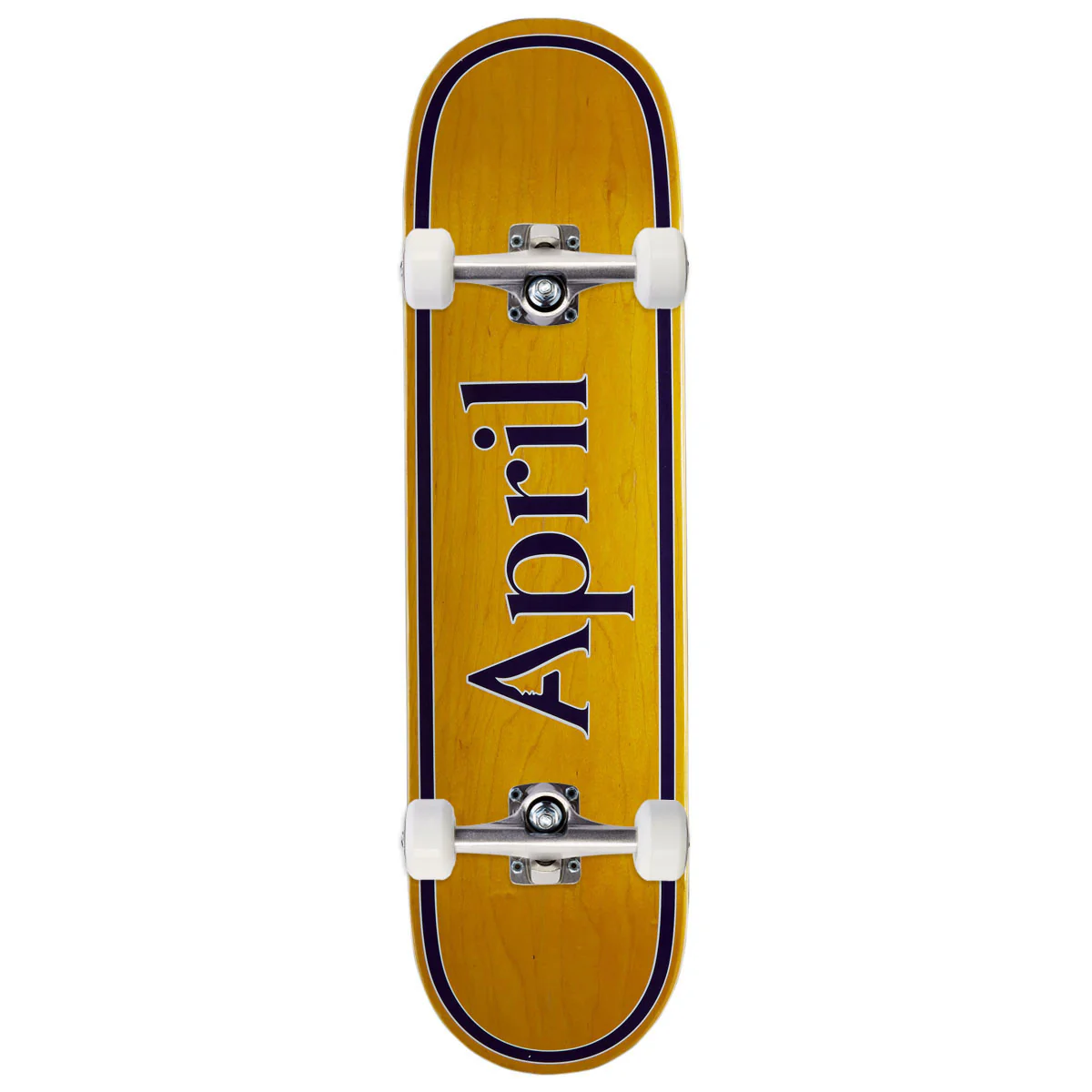 April OG Logo Skateboard Complete - Yellow/Purple - 8.125"