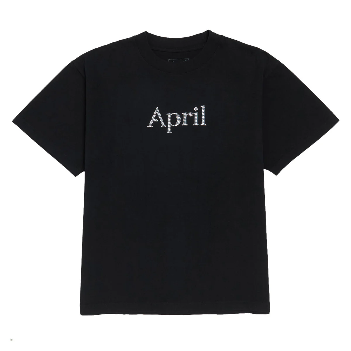 April Rhinestone T-Shirt - Slate
