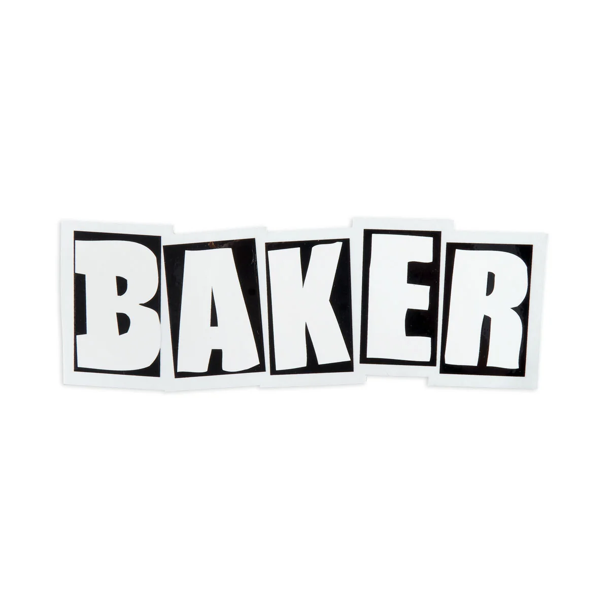 Baker Brand Logo Sticker - Black/White - MD