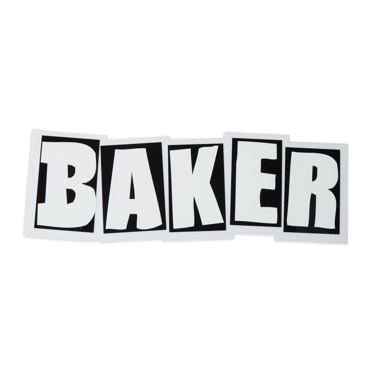 Baker Brand Logo Sticker - Black/White - SM