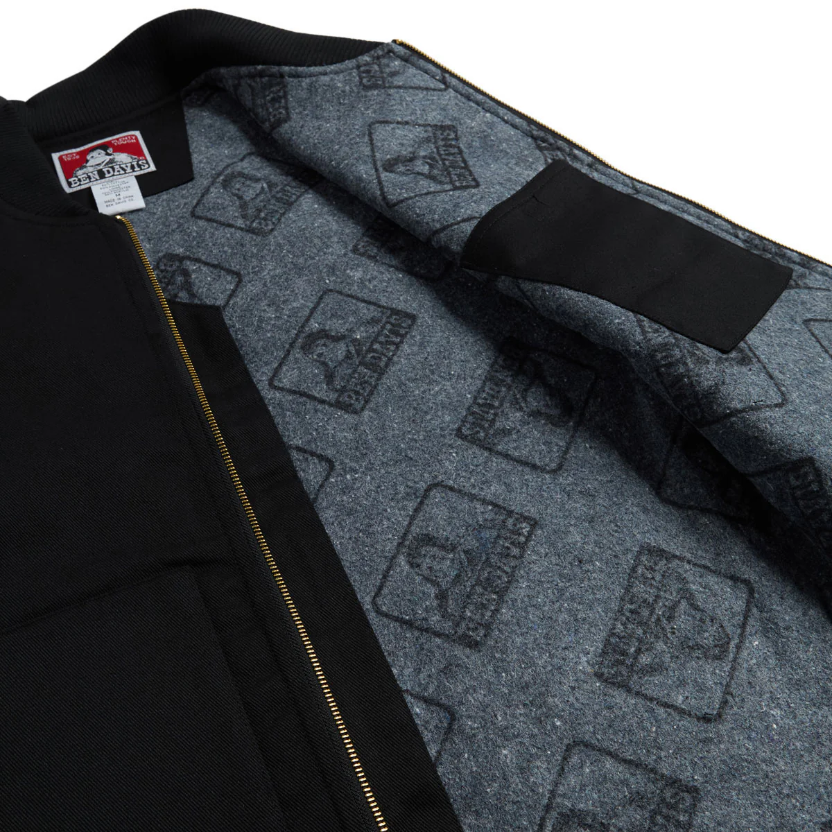 Ben Davis Lined Vest Jacket - Black - Image 4