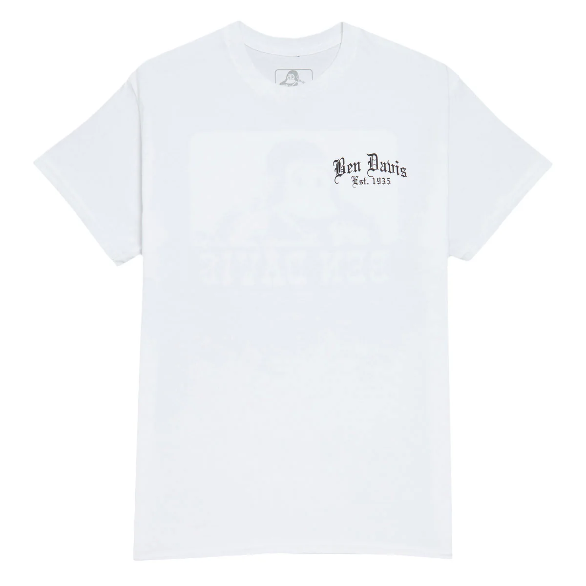 Ben Davis Paisley Logo T-Shirt - White - Image 2