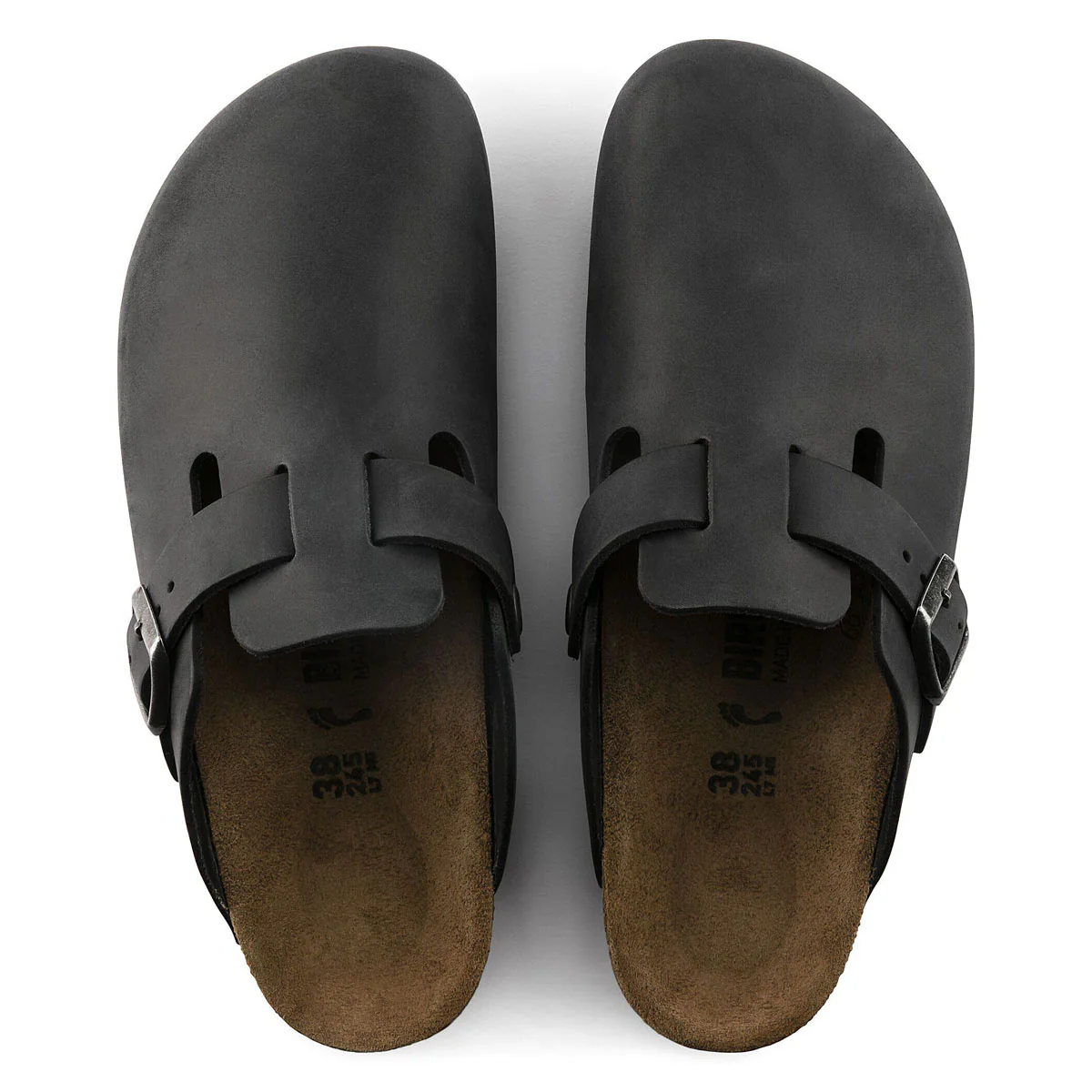 Birkenstock Boston Sandals - Black Oiled Leather - Image 2