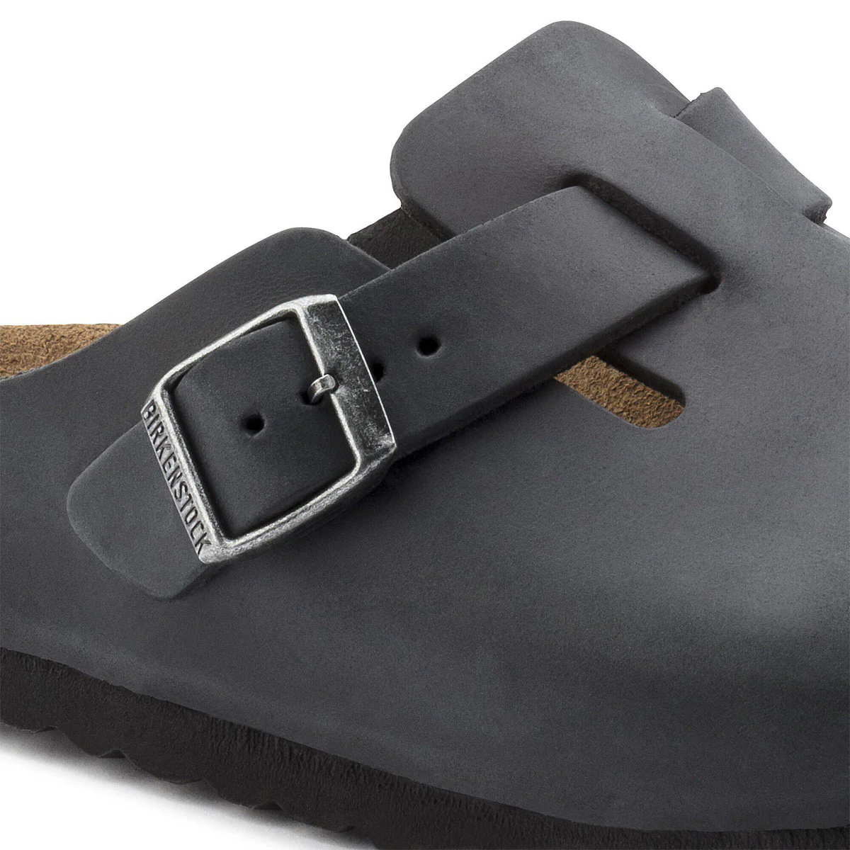 Birkenstock Boston Sandals - Black Oiled Leather - Image 4