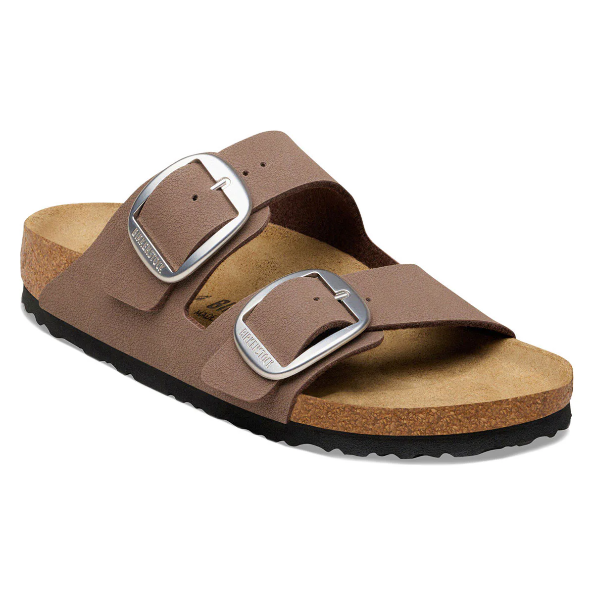 Birkenstock Womens Arizona Big Buckle Sandals Shoes - Mocha Birkibuc - Image 5