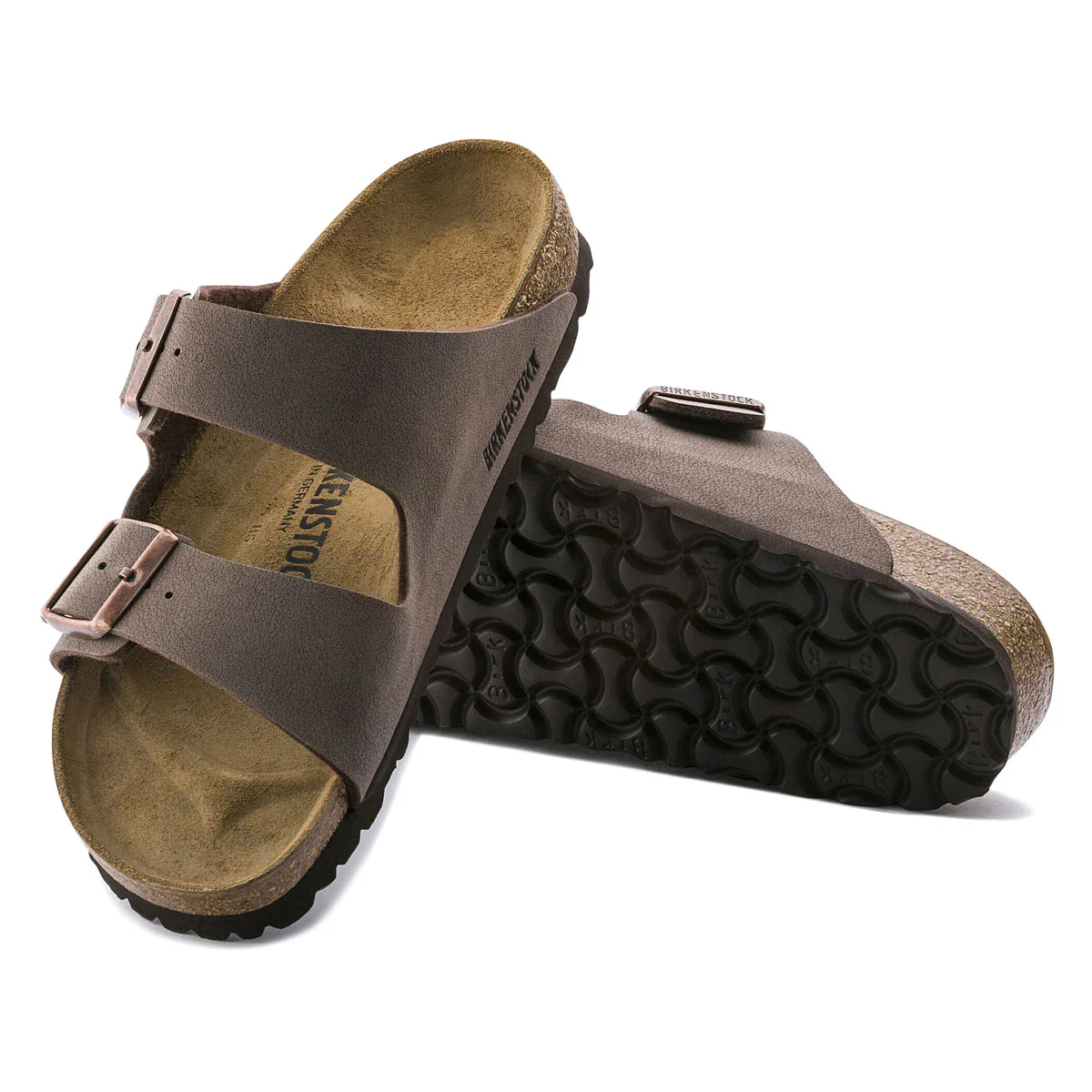 Birkenstock Womens Arizona Sandals - Mocha Birkibuc - Image 4