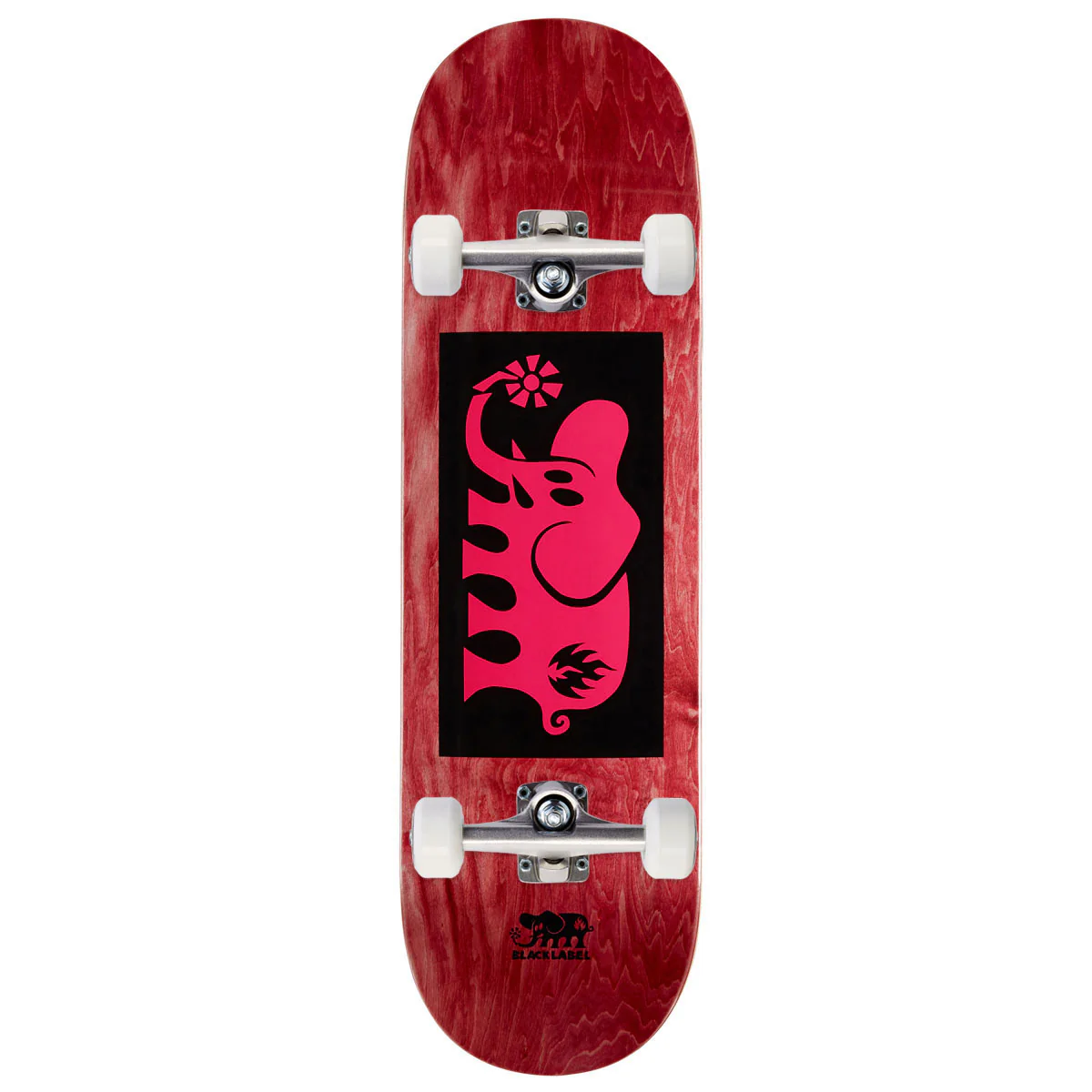 Black Label Elephant Block Skateboard Complete - Pink - 8.75"