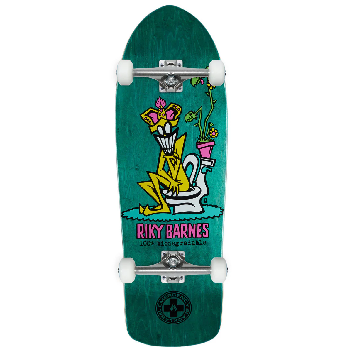Black Label Riky Barnes 100% Biodegradable Skateboard Complete - 10.25"