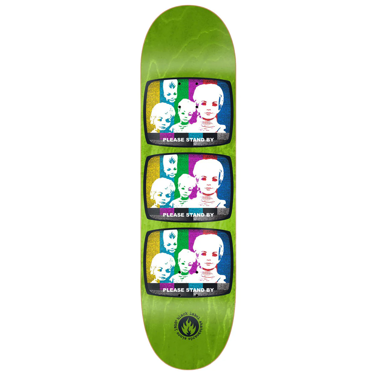 Black Label Stand By Skateboard Deck - 8.75"