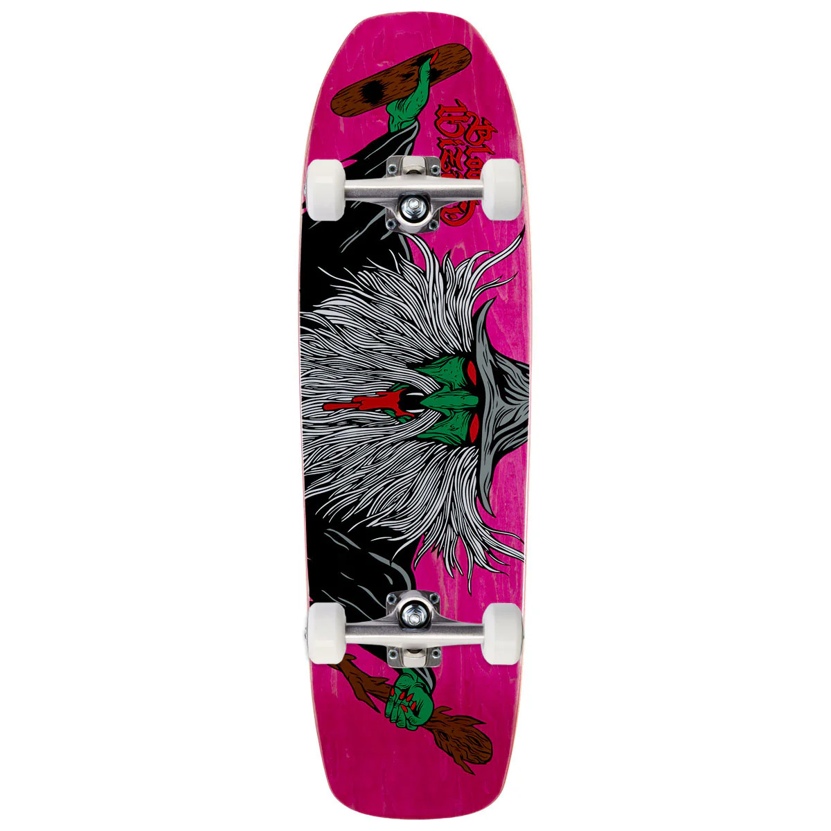 Blood Wizard Flying Wizard Shaped Skateboard Complete - 9.25"