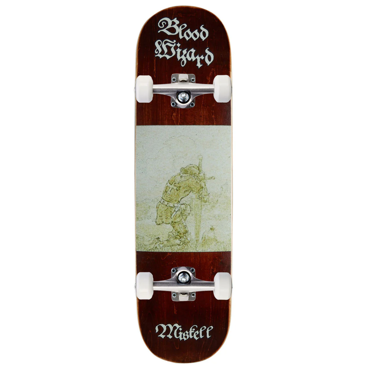 Blood Wizard Stronghold Miskell Ruin Skateboard Complete - 8.375"