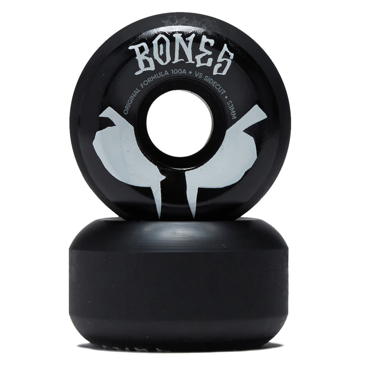 Bones 100s Sidecuts 100a V5 Sidecut Skateboard Wheels - Black 2026 - 53mm - Image 2