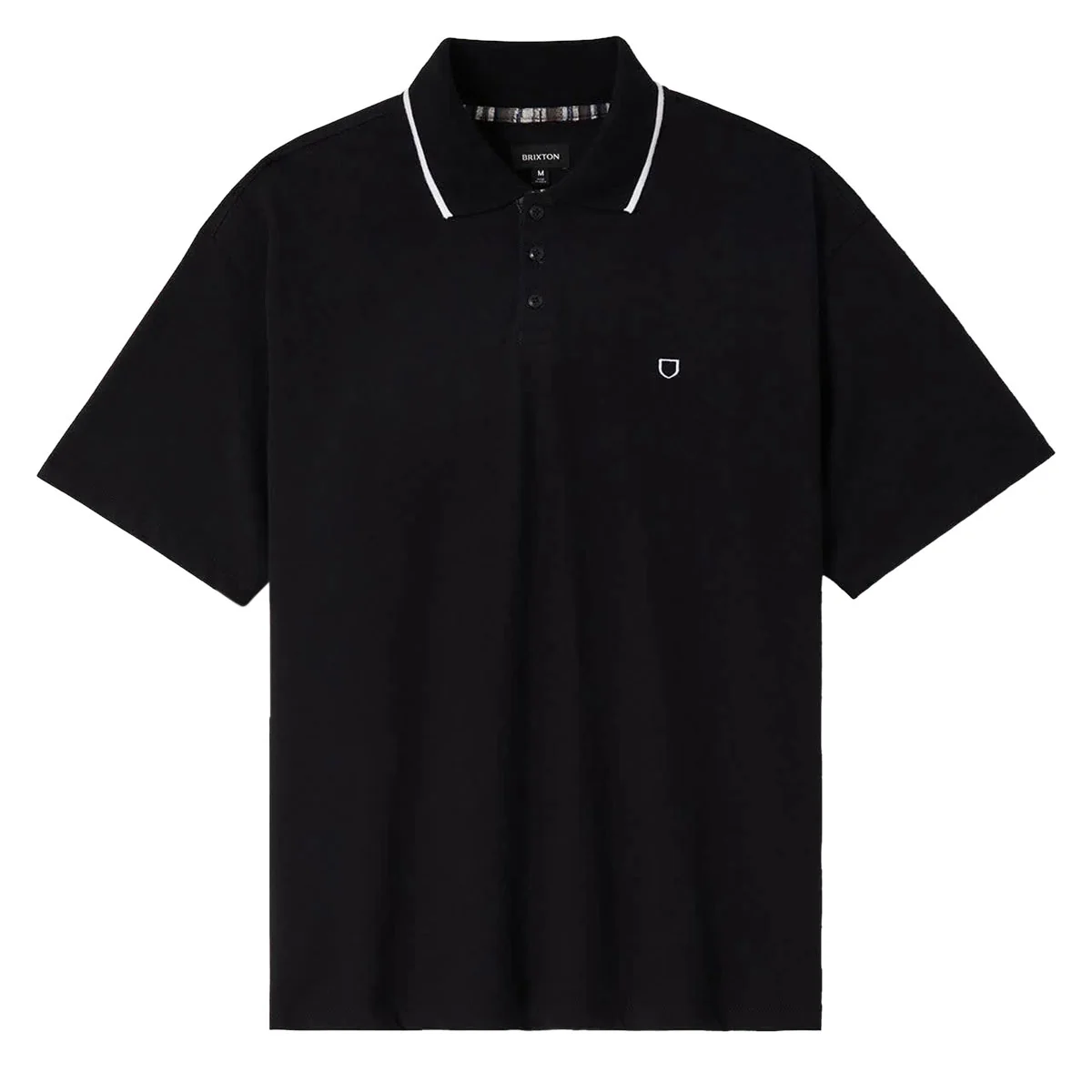 Brixton Anton Polo Shirt - Black - Image 2