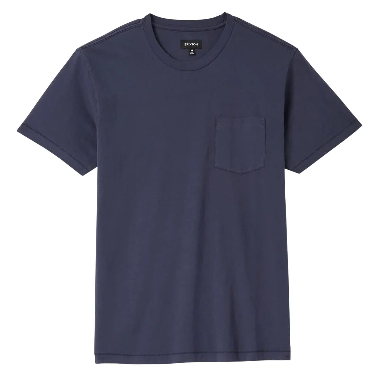 Brixton Baseline Pocket T-Shirt - Washed Navy Vintage Wash