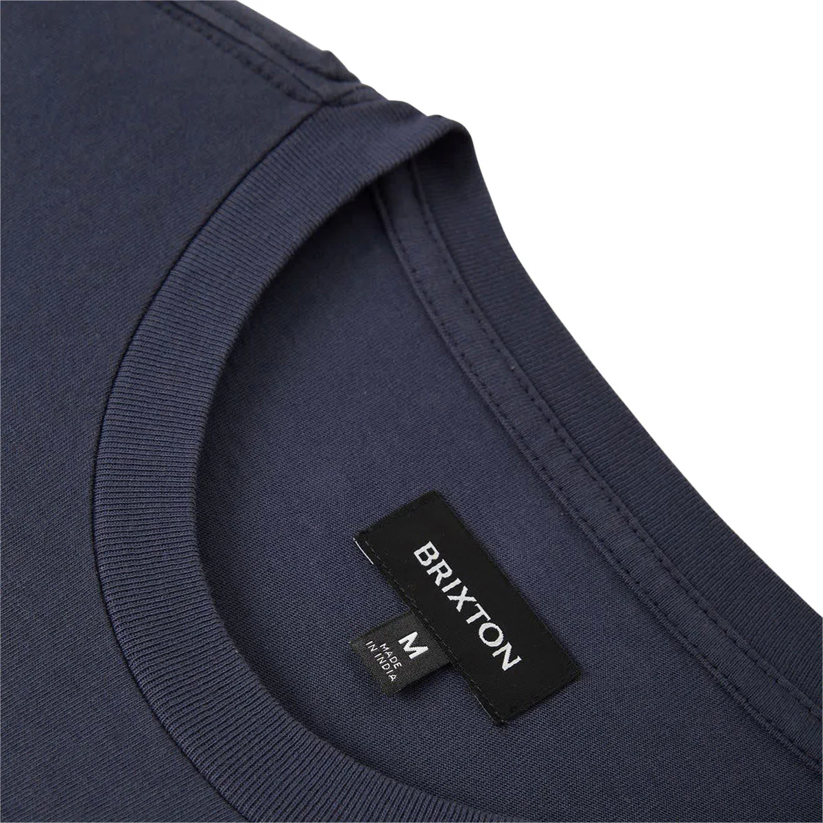 Brixton Baseline Pocket T-Shirt - Washed Navy Vintage Wash - Image 3