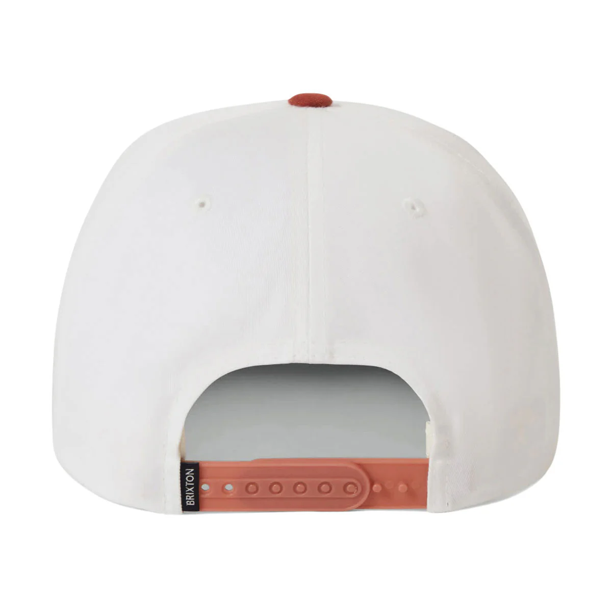 Brixton Beekman MP Snapback Hat - Off White/Rust - Image 5