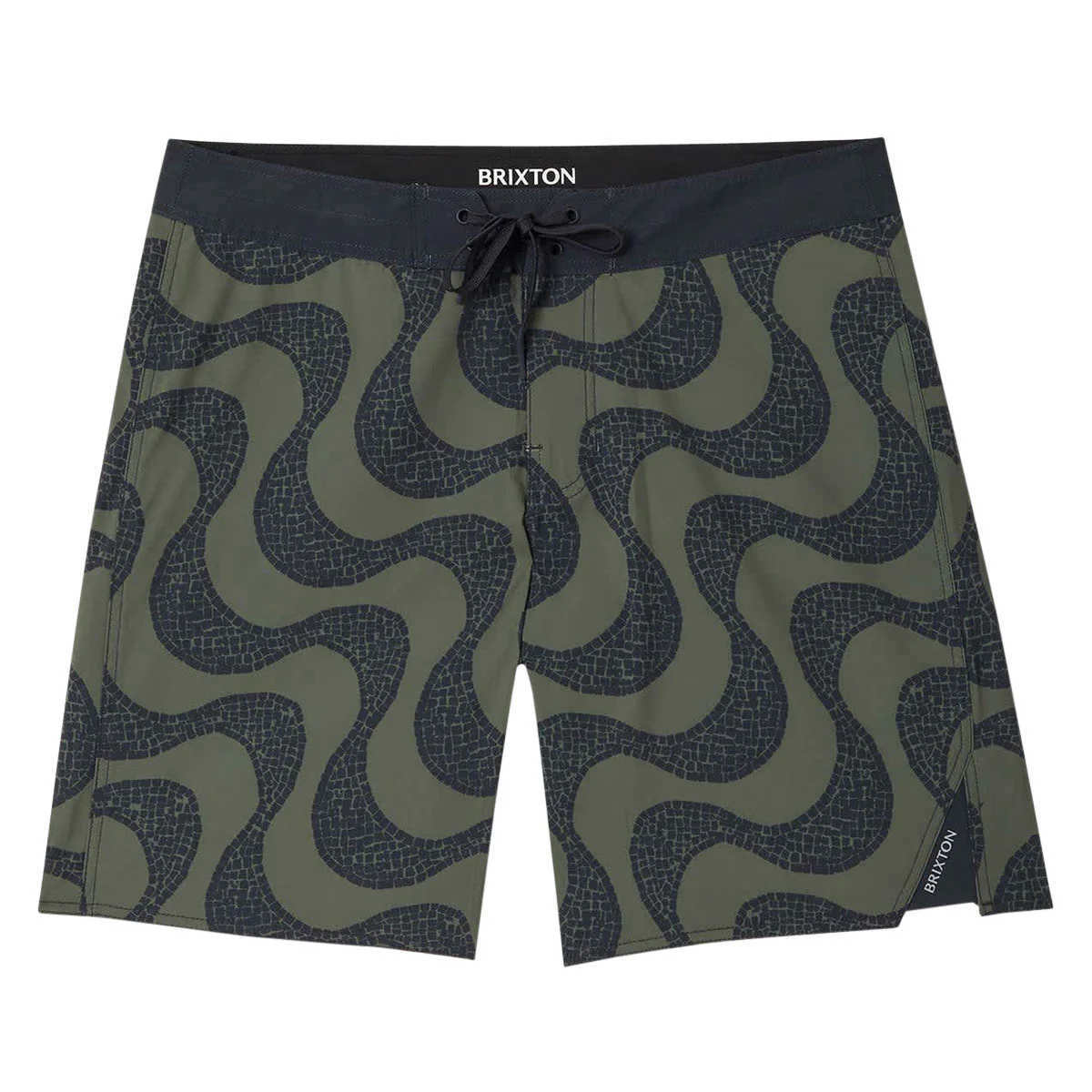 Brixton Blitz 19" Boardshorts - Dark Olive/Black