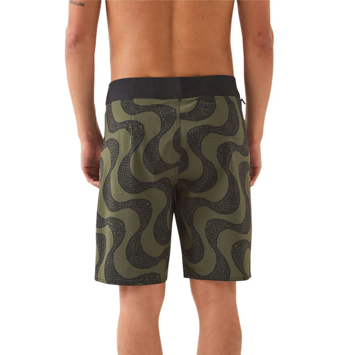 Brixton Blitz 19" Boardshorts - Dark Olive/Black - Image 4