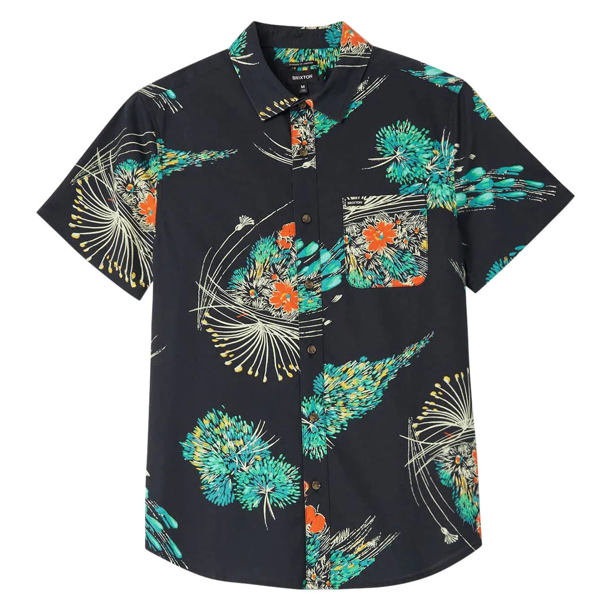 Brixton Charter Print Shirt - Black/Floral