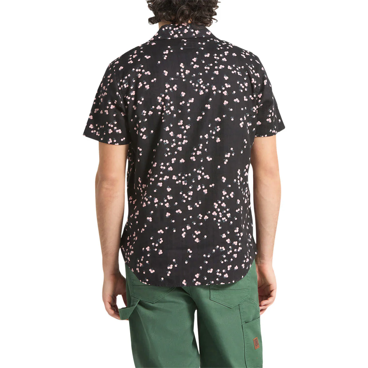 Brixton Charter Slub Shirt - Black/Pink - Image 2