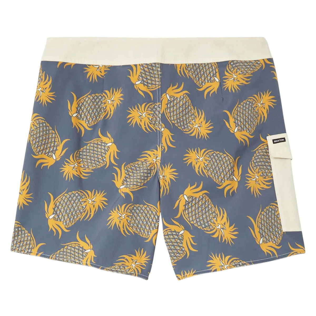 Brixton Classic 17" Boardshorts - Future Grey/Golden Pineapple - Image 2