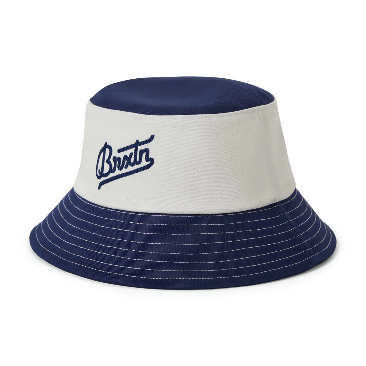 Brixton Eldon Packable Bucket Hat - Midnight Blue/Off White