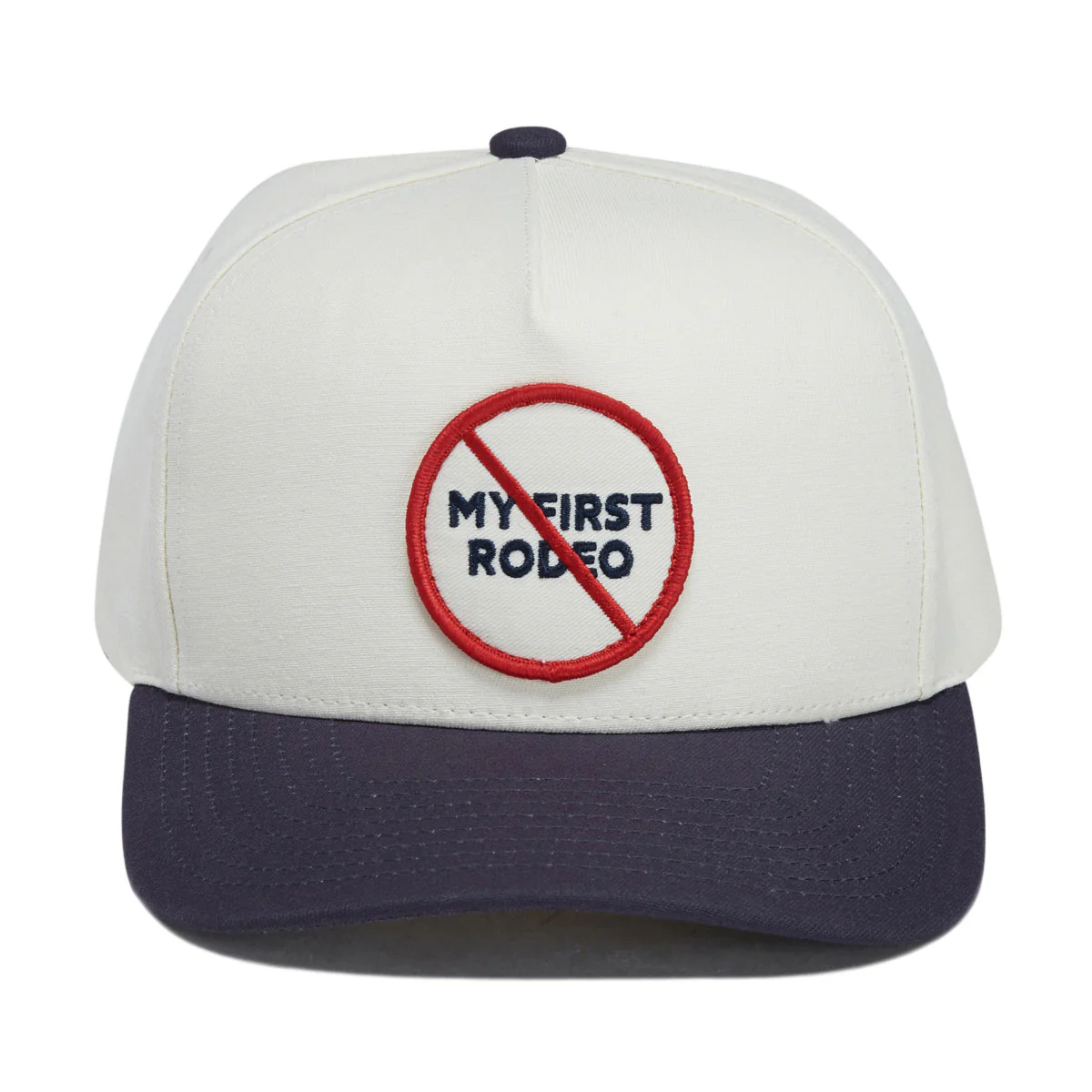 Brixton First Rodeo Snapback Hat - Whitecap/Navy - Image 5