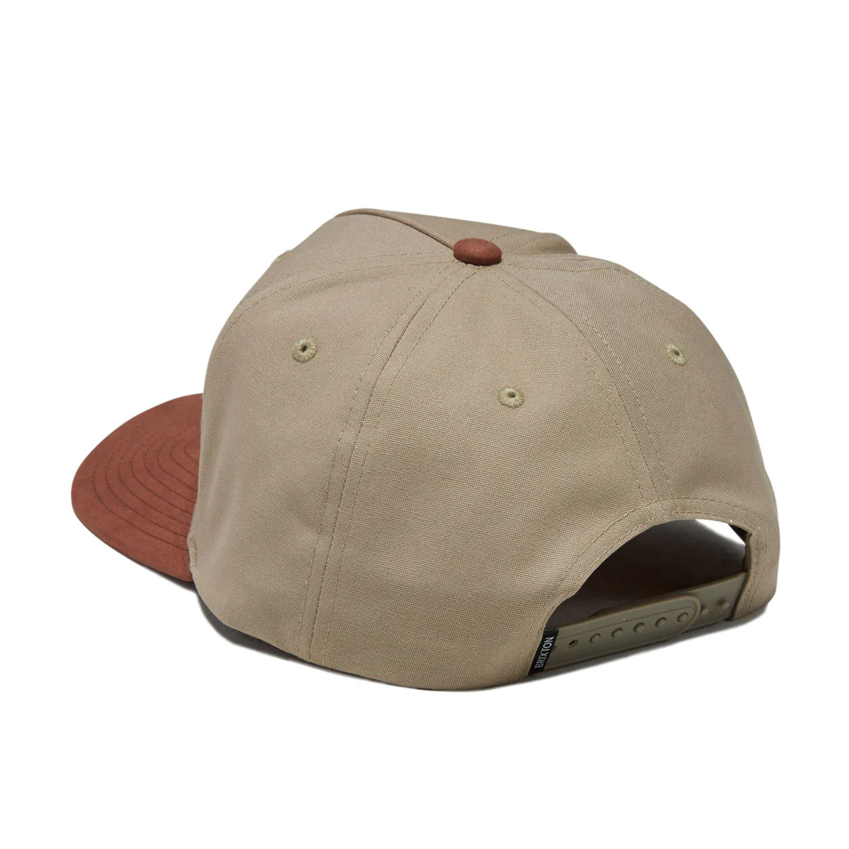 Brixton Fraser Snapback Hat - Olive Stone - Image 2